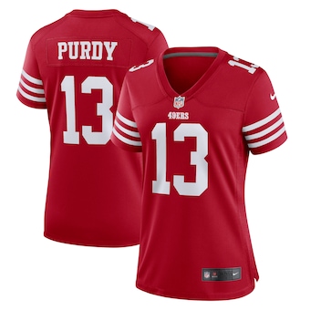 womens nike brock purdy scarlet san francisco 49ers game pla